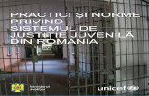 Practici şi norme privind sistemul de justiţie juvenilă din România