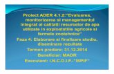 Proiect ADER 4.1.2:”Evaluarea, monitorizarea si managementul ...