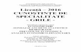 Grile Specialitate SPE 2016