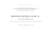 ROMANOSLAVICA Vol. XLVIII nr.1