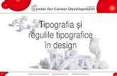 Tipografia şi regulile tipografice în design