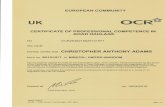 EU CPC Certificate