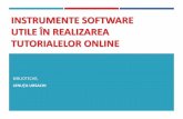 Instrumente software utile in realizarea tutorialelor online