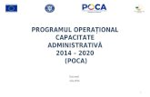 Carmen Dobrotă, "Programul Operațional Capacitate Administrativă 2014 – 2020 (POCA)"