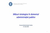 Sirma Caraman, "Măsuri strategice în domeniul administrației publice"
