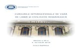 cursurile internaţionale de vară de limbă şi civilizaţie românească