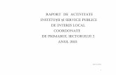 raport de activitate instituţii şi servicii publice de interes local ...