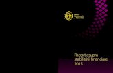 Raport asupra stabilităţii financiare, 2015
