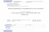 Cod regulament: UMFTGM-REG-18 Ediţia 02