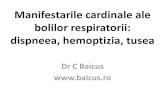 Manifestarile cardinale ale bolilor respiratorii