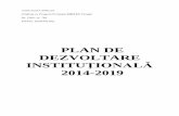 PLAN DE DEZVOLTARE INSTITUŢIONALĂ 2014-2019