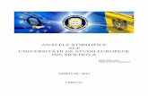 analele ştiinţifice ale universităţii de studii europene din moldova
