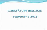 Prezentare Consfătuiri Judetene Biologie 2015