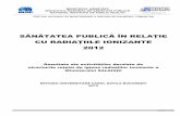 1.Sanatatea publica in relatie cu Radiatiile Ionizante - 2012