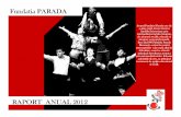 RAPORT ANUAL 2012 Fundatia PARADA