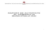 raport de activitate al primarului municipiului iasi - 2007