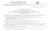 Comunicat Recensământul Populaţiei şi al Locuinţelor 2011