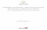 Raport national privind analiza de nevoi a grupului tinta