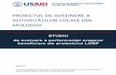 proiectul de susţinere a autorităţilor locale din moldova