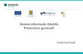 Sistem informatic EduSAL Prezentare generală