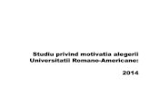 Studiu privind motivatia alegerii Universitatii Romano-Americane ...
