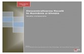 Descentralizarea fiscală în România și Elveția