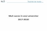 Mult succes în anul universitar 2016-2017!