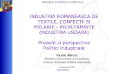 Industria romaneasca de textile si pielarie/incaltaminte