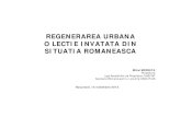 Regenerarea urbana – experienta proiectelor desfasurate in Romania