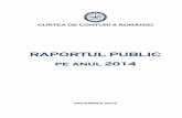Curtea de Conturi Raportul public pe anul 2014