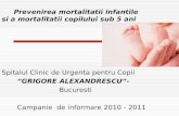 Prevenirea mortalitatii infantile si a mortalitatii copilului sub 5 ani