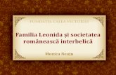Familia Leonida și societatea românească interbelică