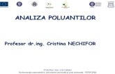 Seminar dezvoltare durabila si protectia mediului: Analiza poluantților