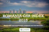ROMANIA CSR INDEX 2015
