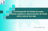 Sistemul lichid cromatograf (HPLC Agilent Serie 1200) cuplat cu ...