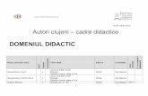 Baza de date cu autori de carte clujeni - cadre didactice
