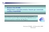 Proiect No.11-048 Dispozitive nanoelectronice bazate pe materiale ...