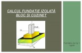 Calcul fundație izolată bloc și cuzinet