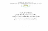 RAPORT privind practicele agro-forestiere aplicate pe raionul Cimişlia