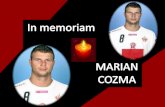 In memoriam Marian Cozma