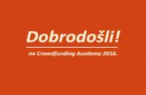 Crowdfunding Academy 2016 - Kreiranje sadržaja i vizualna komunikacija