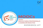 MOOCs pentru dezvoltarea profesionala a cadrelor didactice