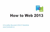 How to Web 2013 [conferinta de presa]