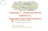 Seminar 1 - Introducere in Semiotica