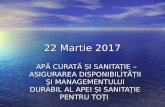 Conferinta Publica "Apa curata si sanitatie..." din 22.03.2017-Centrul de Informare ONU, BNRM