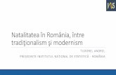Natalitatea în România, între tradiţionalism şi modernism