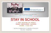 DISEMINARE - PROIECT ERASMUS+ STAY IN SCHOOL - A TREIA REUNIUNE DE PROIECT - SPANIA.