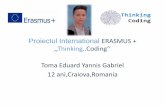 Proiectul international erasmus +   thinking...coding