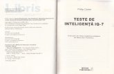 Teste de inteligenta IQ 7 - cdn4.libris.ro de inteligenta IQ 7... · in tandem doui tipuri de teste psihometrice: ... in general, t"rt"I" psihologice sunt astfel concepute, incAt,