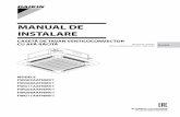 MANUAL DE INSTALARE - · PDF file• Pentru această instalaţie în teren se recomandă folosirea de conducte din oţel negru, din polietrenă şi din cupru. Toate tipurile de conducte